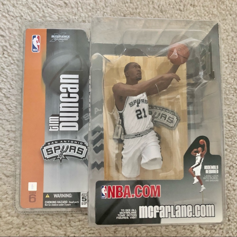 Mcfarlane SportsPicks NBA San Antonio Spurs Tim Duncan Action Figure